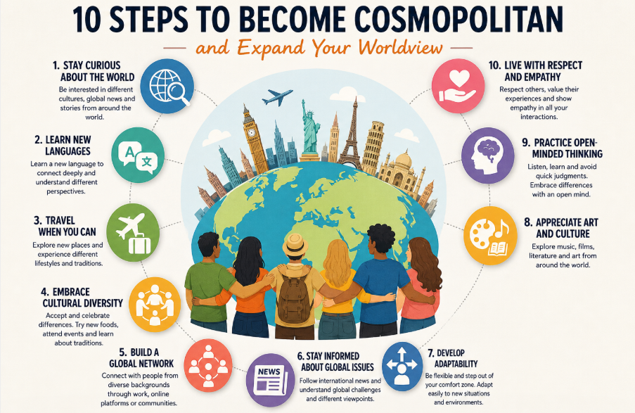10 Steps to Become Cosmopolitan and Expand Your Worldview