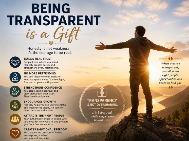 Why Being Transparent Is a Gift: The Power of Living Openly